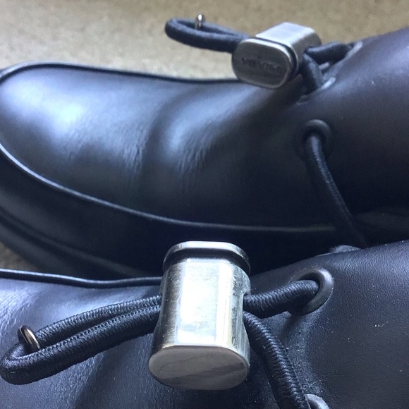 Vintage Prada Black Sports Leather Loafers - Picture 3 of 8